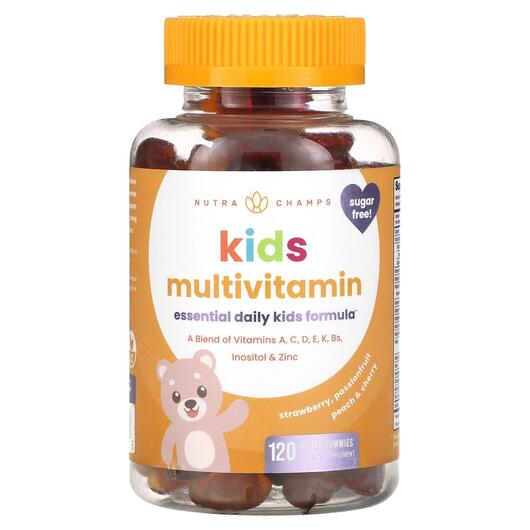 Основне фото товара Kids Multivitamin Strawberry Passionfruit Peach, ПЕА, 120 таблето