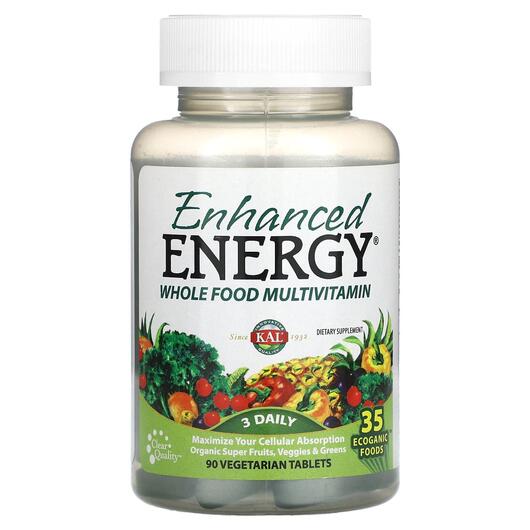 Основне фото товара Enhanced Energy Whole Food Multivitamin, Мультивітаміни, 90 табле