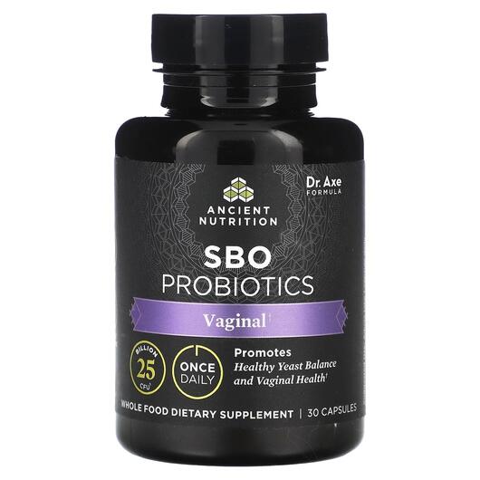 Основне фото товара SBO Probiotics Vaginal 25 Billion CFU, Пробіотики, 30 капсул
