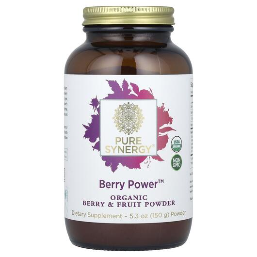 Основне фото товара Berry Power Organic Berry & Fruit Powder, Супергрінс, 150 г