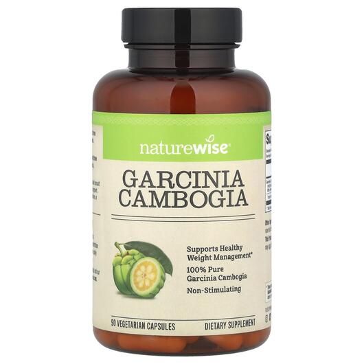 Основне фото товара Naturewise, Garcinia Cambogia, Гарцинія камбоджійська, 90 капсул