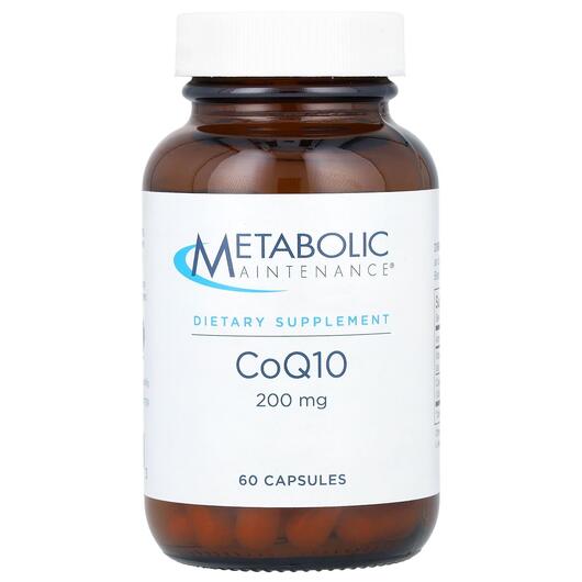 Основне фото товара Metabolic Maintenance, CoQ10 200 mg, Коензим CoQ10, 60 капсул