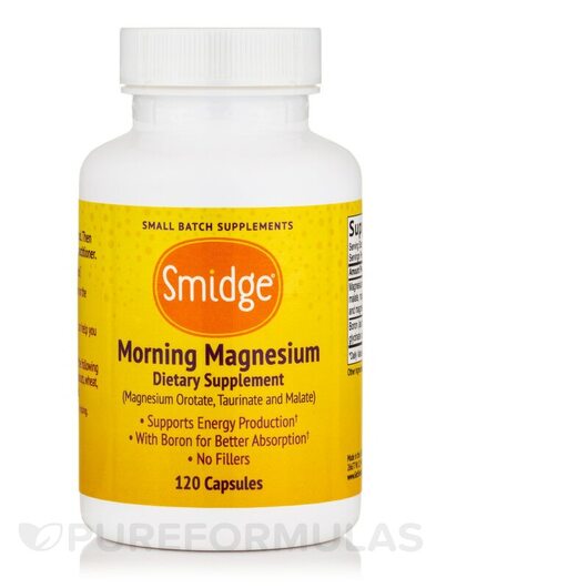 Основне фото товара Smidge, Morning Magnesium, Магній, 120 капсул