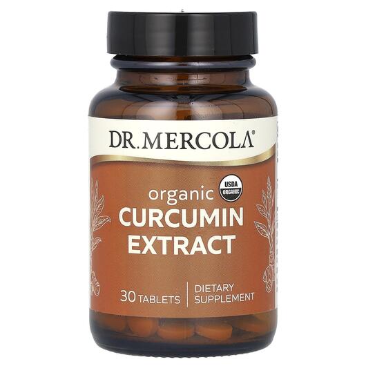 Основне фото товара Dr. Mercola, Organic Curcumin Extract, Куркумін, 30 таблеток