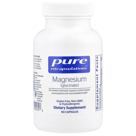 Основне фото товара Magnesium Glycinate, Гліцинат магнію, 90 капсул