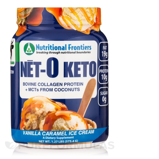 Основне фото товара Net-O Keto Vanilla Caramel Ice Cream, Контроль ваги, 575.4 г