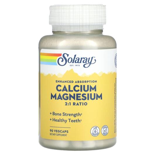 Основне фото товара Enhanced Absorption Calcium Magnesium, Кальцій, 90 капсул