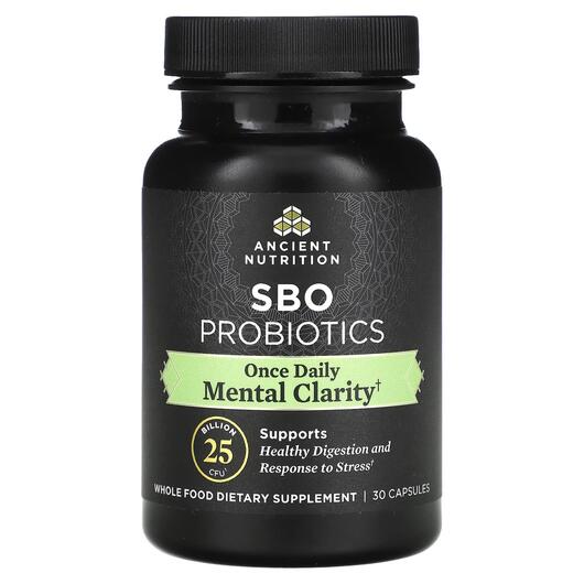 Основне фото товара SBO Probiotics Mental Clarity 25 Billion CFU, Пробіотики, 30 капс