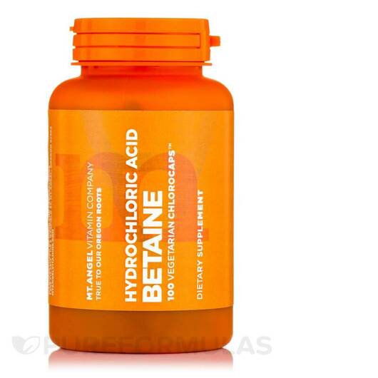 Основне фото товара Betaine HCl, Бетаїн Гідрохлорид, 100 Vegetarian Chlorocaps
