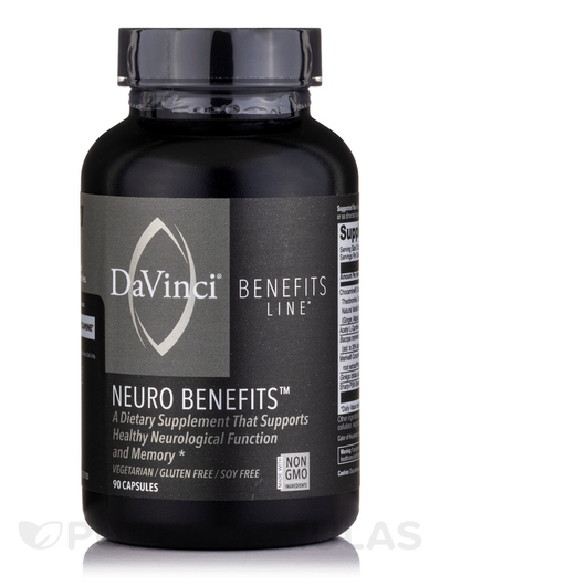 Основне фото товара DaVinci Laboratories, Neuro Benefits, Підтримка мозку, 90 капсул