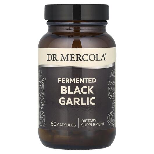 Основне фото товара Fermented Black Garlic, Ферментований Чорний Часник, 60 капсул