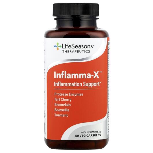 Основне фото товара LifeSeasons, Inflamma-X, Підтримка запалення, 60 капсул