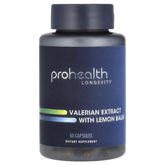 Основне фото товара Valerian Extract With Lemon Balm, Валеріана, 60 капсул