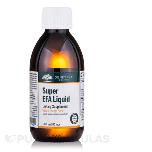 Основне фото товара Genestra, Super EFA Liquid Natural Orange, Омега 3 6 9, 200 мл