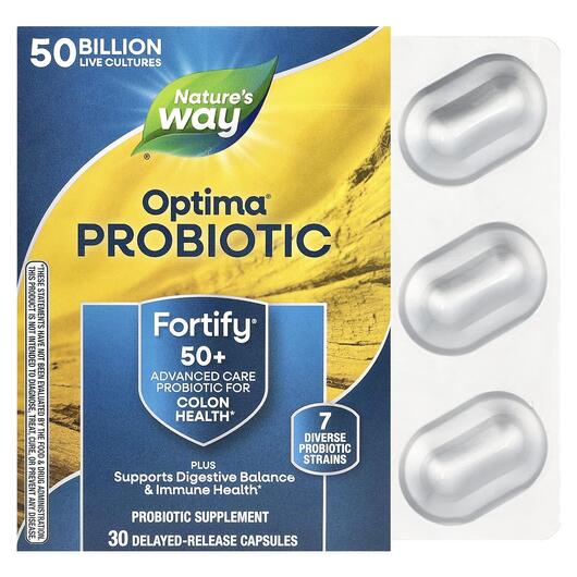 Основне фото товара Primadophilus Optima Adult 50+, Примадофілус, 30 капсул