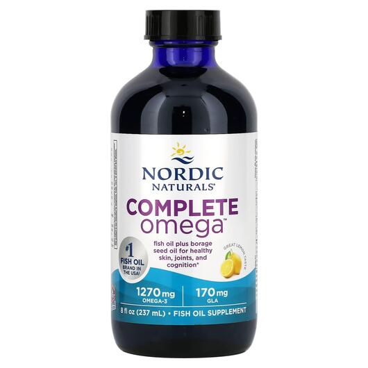 Основне фото товара Nordic Naturals, Complete Omega, Омега 3, 237 мл