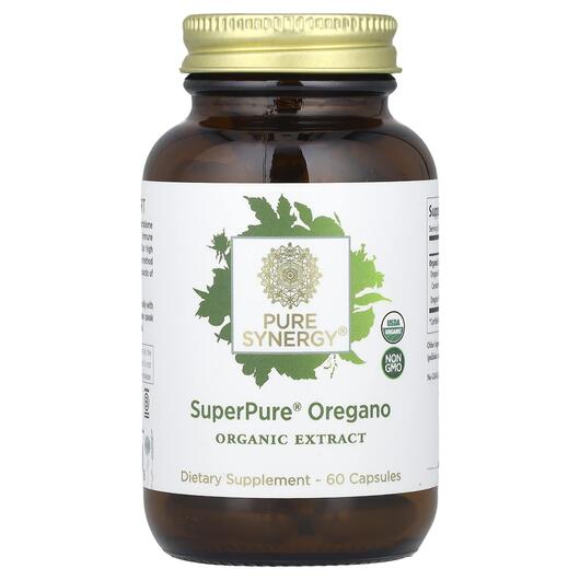 Основне фото товара Pure Synergy, SuperPure Oregano, Олія орегано, 60 капсул