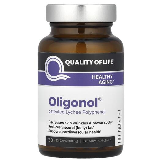 Основне фото товара Quality of Life, Oligonol 100 mg, Трави, 30 капсул