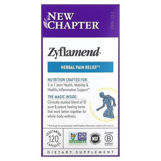 Основне фото товара New Chapter, Zyflamend Whole Body, Підтримка суглобів, 120 капсул