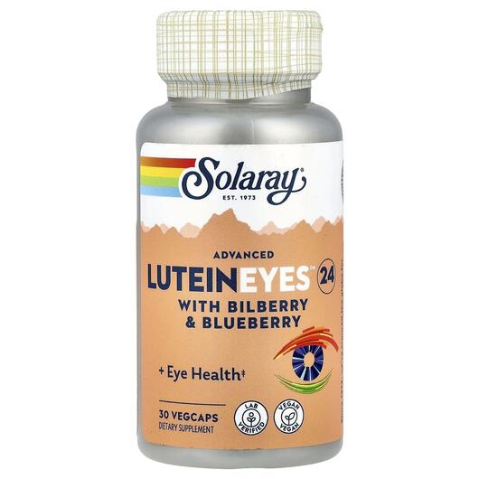 Основне фото товара Solaray, Advanced Lutein Eyes 24, Лютеїн, 30 капсул
