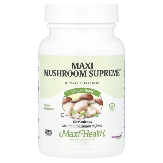 Основне фото товара Maxi Health, Maxi Mushroom Supreme, Гриби, 60 капсул