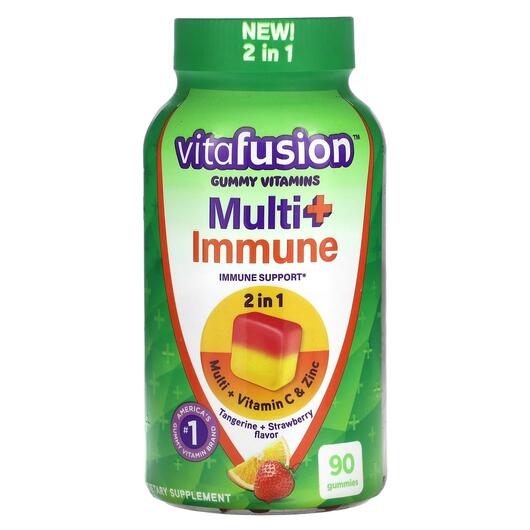 Основне фото товара Multi+ Immune Gummy Vitamins Tangerine, Мультивітаміни, 90 таблет