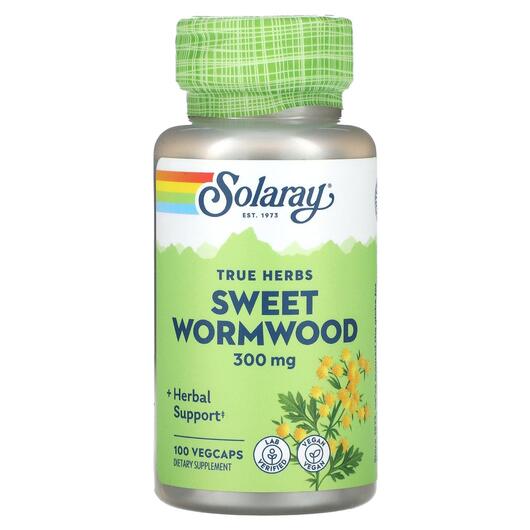 Основне фото товара Solaray, Sweet Wormwood 300 mg, Полин, 100 капсул