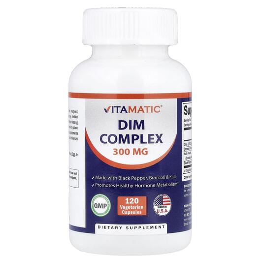 Основное фото товара Vitamatic, Дииндолилметан, Dim Complex, 120 капсул