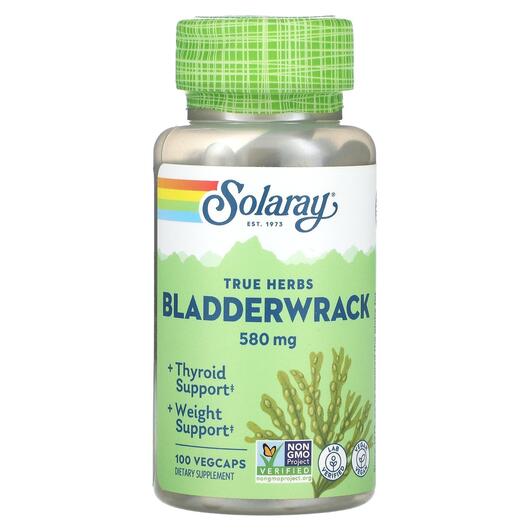Основне фото товара True Herbs Bladderwrack 580 mg, Фукус пухирчастий, 100 капсул