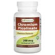 Фото товару Best Naturals, Chromium Picolinate 200 mcg, Хром, 240 таблеток