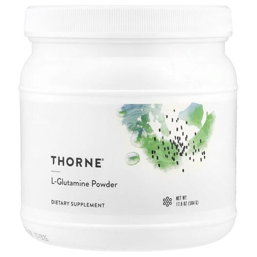 Основне фото товара Thorne, L-Glutamine Powder, L-Глутамін, 513 г
