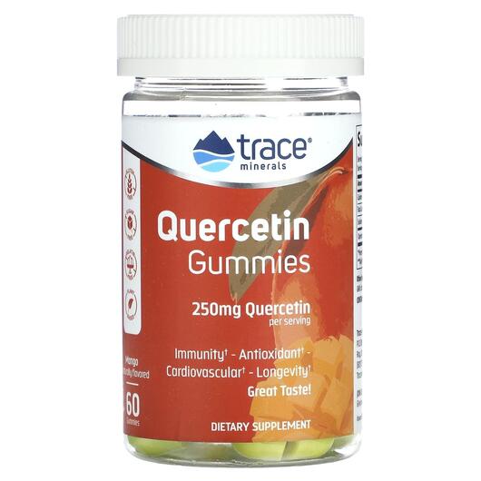 Основне фото товара Trace, Quercetin Gummies Mango 250 mg, Кверцетин, 60 таблеток