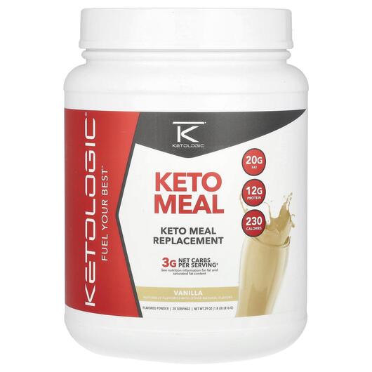 Основне фото товара KetoMeal Meal Replacement Shake Vanilla, Контроль ваги, 700 г