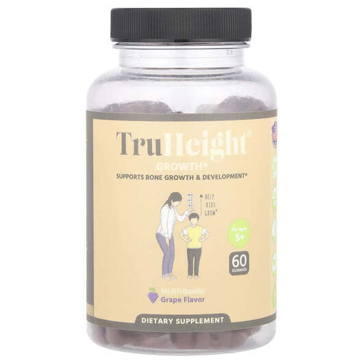 Основне фото товара TruHeight, Growth Gummies, Вітаміни для росту, 60 таблеток