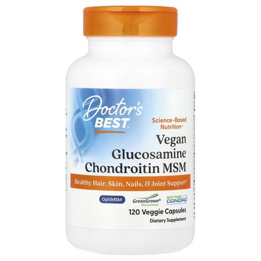 Основне фото товара Vegan Glucosamine Chondroitin, Глюкозамін Хондроітин, 120 капсул