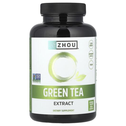 Основне фото товара Green Tea Extract, Екстракт Зеленого Чаю, 120 капсул
