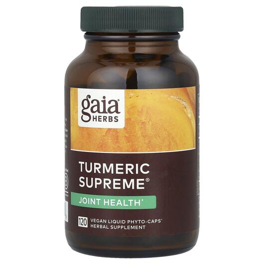 Основне фото товара Gaia Herbs, Turmeric Supreme Joint, Куркумін, 120 капсул