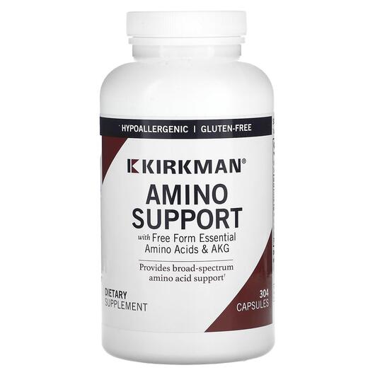 Основне фото товара Kirkman, Amino Support Hypoallergenic, Амінокислоти, 304 капсул