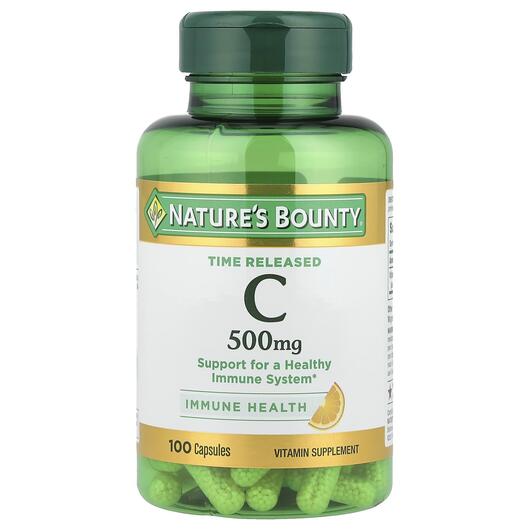 Основне фото товара Time Released Vitamin C 500 mg, Вітамін C 500 мг, 100 капсул