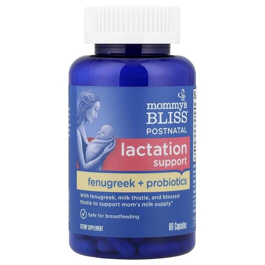 Основне фото товара Postnatal Support Lactation + Probiotics, Пробіотики, 60 капсул