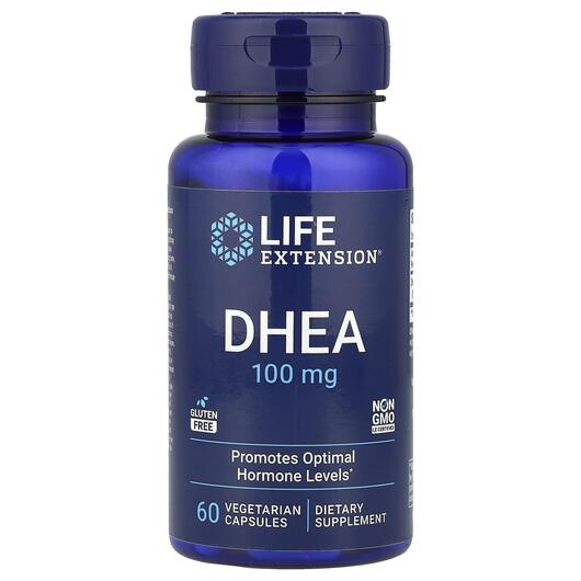 Основне фото товара Life Extension, DHEA 100 mg, ДГЕА 100 мг, 60 капсул