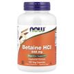 NOW, Betaine HCL 648 mg, Бетаїн 648 мг, 120 капсул