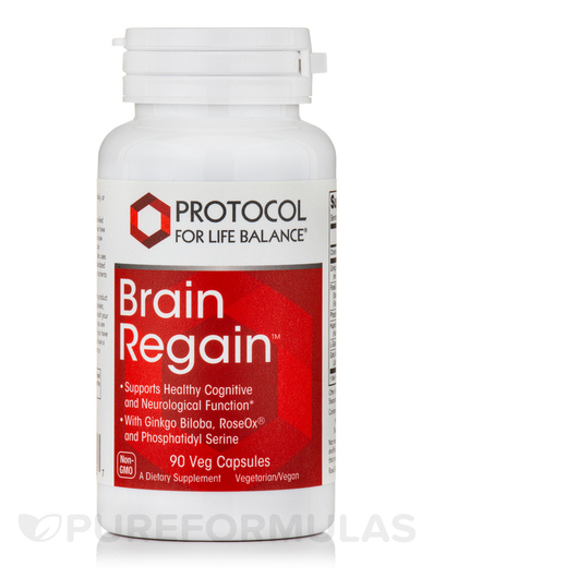 Основне фото товара Brain Regain, Підтримка мозку, 90 капсул
