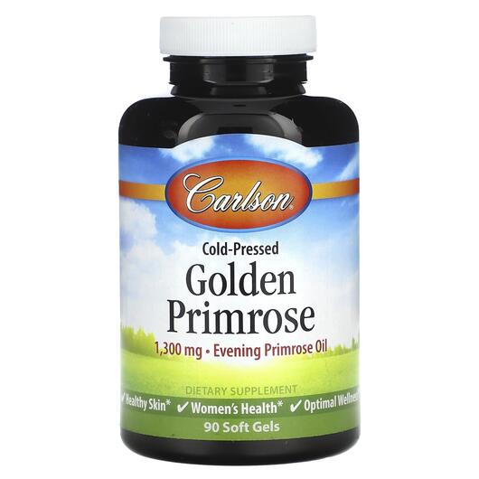 Основне фото товара Golden Primrose 1300 mg, Гамма-ліноленова кислота, 90 капсул