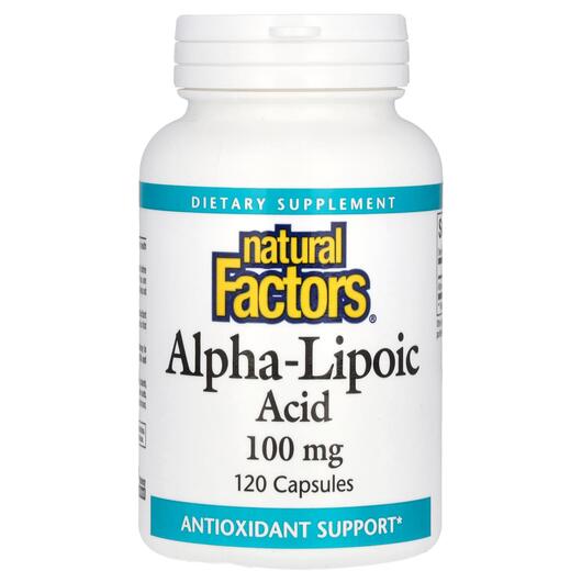 Основне фото товара Alpha-Lipoic Acid 100 mg, Альфа-ліпоєва кислота, 120 капсул