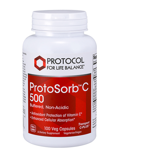Основне фото товара Protocol for Life Balance, ProtoSorb C 500, Вітамін C, 100 капсул