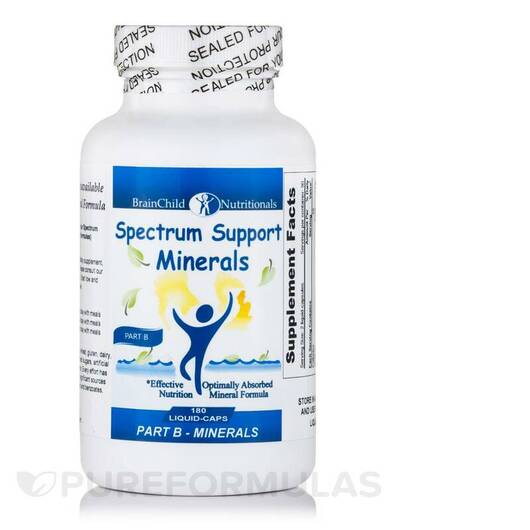 Основне фото товара Spectrum Support Minerals, Мінеральні добавки, 180 Liquid-Capsule
