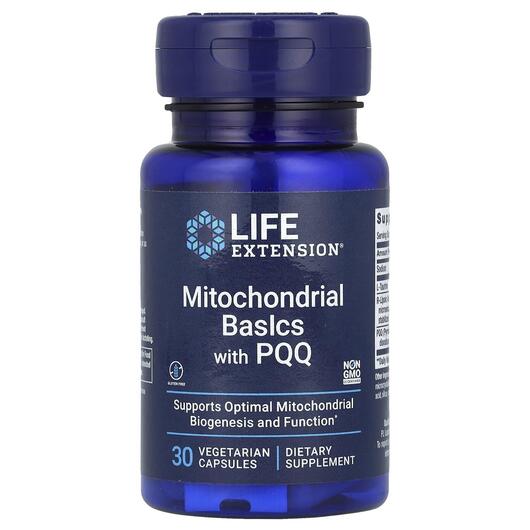Основне фото товара Mitochondrial Basics with PQQ, Мітохондріал з PQQ, 30 капсул