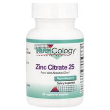 Zinc Citrate 25 mg 60 Цитрат цинка 25 мг Nutricology