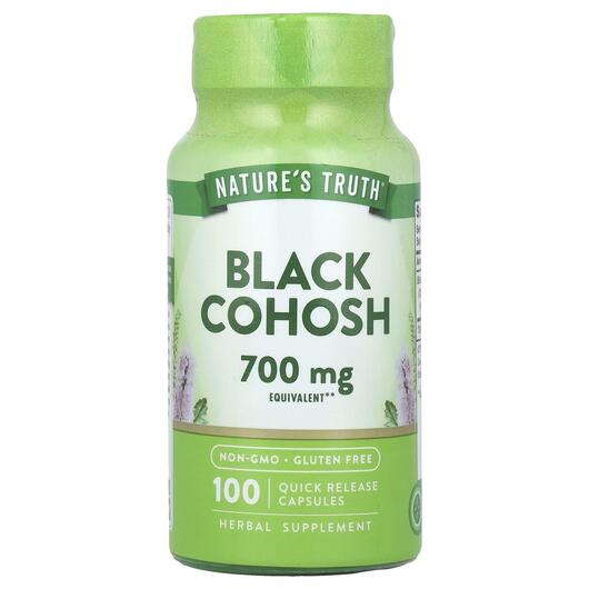Основне фото товара Black Cohosh 540 mg, Клопогон кістевидний, 100 капсул
